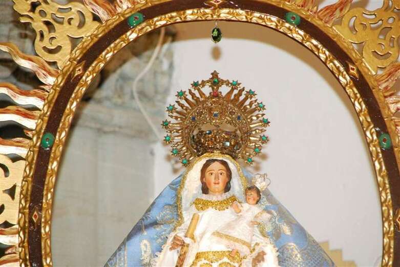 Imagen de la Virgen de la Candelaria que se venera en Tara (Foto TA)